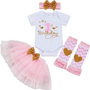 NIB My 1st Birthday Romper Tutu